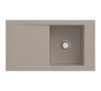 Villeroy und Boch évier 330701AM avec garniture de vidage et commande manuelle, amande