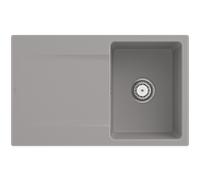 Villeroy und Boch Evier affleurant 33341FKD avec garniture de vidage et commande manuelle, Fossil
