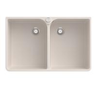 Villeroy und Boch évier double cuve 638002KR garniture de vidange avec actionnement excentrique, crema