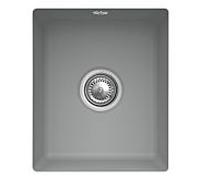 Villeroy und Boch évier sous plan 332402SL avec garniture de vidage et actionnement excentrique, Stone