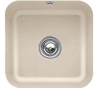 Villeroy und Boch évier sous plan 670302AM avec garniture de vidage , actionnement excentrique, kit de fixation, amande