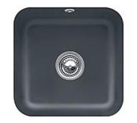 Villeroy et Boch évier sous plan 670302i4 avec garniture de vidage , actionnement excentrique, kit de fixation, graphite