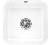 Villeroy und Boch évier sous plan 670302KG avec garniture de vidage , actionnement excentrique, kit de fixation, Blanc Neige