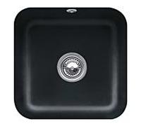 Villeroy und Boch évier sous plan 670302S5 avec garniture de vidage , actionnement excentrique, kit de fixation, ébène