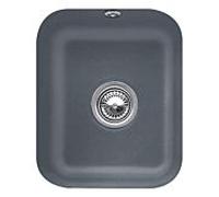 Villeroy et Boch évier sous plan 670402i4 avec garniture de vidage , actionnement excentrique, kit de fixation, graphite