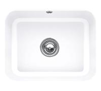 Villeroy und Boch évier sous plan 670602KG avec garniture de vidage , actionnement excentrique, kit de fixation, Blanc Neige
