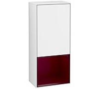 Villeroy und Boch Finion armoire côté F540HBGF 41.8x93.6x27cm, à gauche, au- dessous de plateau Peony Matt , laque blanc brillant