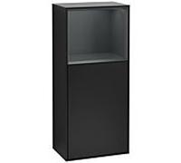 Villeroy et Boch Finion armoire côté G520HGPD 41.8cm, à gauche, la station de charge, Expression, étagère minuit Blue Matt Lacquer , laqué noir mat