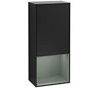 Villeroy et Boch Finion armoire latérale G540GMPD 41.8cm, gauche, émotion, étagère sous olive mat, laqué noir mat