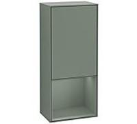 Villeroy et Boch Finion armoire latérale G550GMGM 41.8cm, droit, Émotion, tablette ci - dessous mat olive, Olive Matt Lacquer