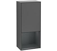 Villeroy et Boch Finion armoire latérale G550HGGK 41.8cm, droit, émotion, étagère ci - dessous minuit Blue mat, anthracite mat