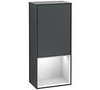 Villeroy et Boch Finion armoire latérale G550MTHG 41.8cm, droit, émotion, étagère ci - dessous White Matt , minuit Blue Matt Lacquer