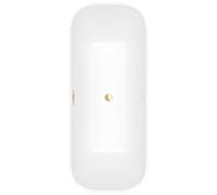 Villeroy und Boch Finion baignoire autoportante rectangulaire 177FIN7A3BCV3RW 170 x 70 cm, tablier Color on Demand, blanc pierre, or