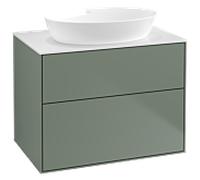 Villeroy und Boch Finion F99100GM 80x60,3cm, plaque de recouvrement blanc mat, Olive Matt Lacquer