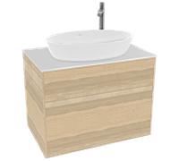 Villeroy und Boch Finion G87100PC 80x60.3cm, Emotion, plaque de recouvrement blanc mat, Oak Veneer