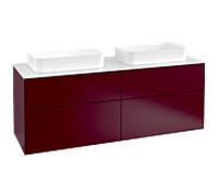 Villeroy et Boch Finion Villeroy et Boch F72100HB 160x60.3x50.1cm, verre White Matt , Peony Matt