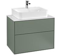 Villeroy und Boch Finion Villeroy und Boch G09100GM 80x60.3x50.1cm, Emotion, plaque de finition blanc mat, Olive Matt Lacquer