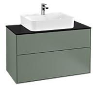 Villeroy und Boch Finion Villeroy und Boch G10200GM 100x60.3x50.1cm, plaque de finition noir mat, Olive Matt Lacquer