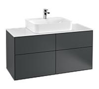 Villeroy und Boch Finion Villeroy und Boch G13100HG 120x60,3cm, Emotion, plaque de finition blanc mat, Midnight Blue Matt Lacquer