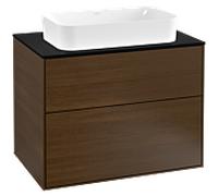 Villeroy et Boch Finion Villeroy et Boch G22200GN 80x60.3cm, Emotion, plaque de finition noir mat, placage noyer