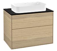 Villeroy et Boch Finion Villeroy et Boch G22200PC 80x60,3cm, Emotion, plaque de finition noir mat, Oak Veneer