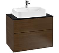 Villeroy und Boch Finion Villeroy und Boch G34200GN 80x60,3cm, Emotion, plaque de finition noir mat, placage noyer