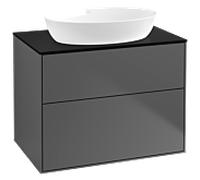 Villeroy et Boch Finion Villeroy et Boch G99200GK 80x60.3cm, Emotion, plaque de recouvrement noir mat, anthracite mat