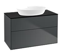 Villeroy et Boch Finion Villeroy et Boch GA0200HG 100x60.3cm, Emotion, plaque de recouvrement noir mat, Midnight Blue Matt Lacquer