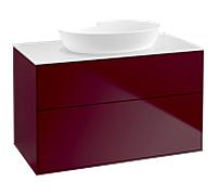 Villeroy und Boch Finion Villeroy und Boch FA0100HB 100x60,3cm, plaque de finition blanc mat, Peony Matt