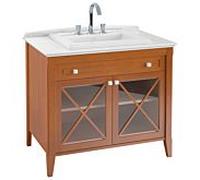 Villeroy und Boch Hommage Villeroy und Boch 897963R1 98,5 x 90,5 x 62 cm, avec meuble-lavabo, façade blanc , blanc C-plus