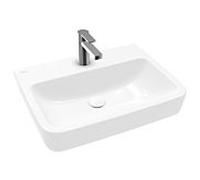 Villeroy et Boch Lavabo à encastrer / à poser O.novo 4A416L01 60x46cm, carré, avec trou pour robinet, sans trop-plein, blanc
