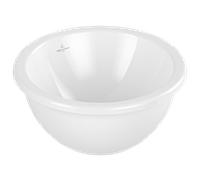 Villeroy und Boch Loop & friends 4A510101 rond, sans plate-forme de trou pour robinetterie, sans trop-plein, Ø 33 cm, blanc