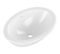 Villeroy & Boch Lavabo Loop & friends 4A530001 ovale sans trou robinet, trop-plein 43×28,5 cm blanc