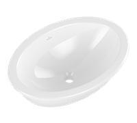 Villeroy & Boch Lavabo sous-plan Loop & Friends 4A550101 ovale 57×38 cm blanc – trop-plein, sans trous