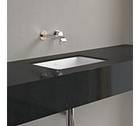 Villeroy und Boch Loop & friends 4A5601RW sans rangée de trous pour robinetterie, sans trop-plein, 45 x 28 cm, blanc pierre C-plus