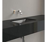 Villeroy und Boch Loop & friends 4A5601S5 sans rangée de trous pour robinetterie, sans trop-plein, 45 x 28 cm, Ebony C-plus