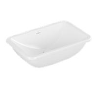 Villeroy & Boch Lavabo encastrable Loop & Friends 4A640001 – sans trou, trop-plein, 51×34 cm, blanc