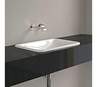 Villeroy und Boch Loop & friends lavabo à encastrer 4A6500R1 sans rangée de trous pour robinetterie, avec trop-plein, 60 x 40,5 cm, blanc C-plus
