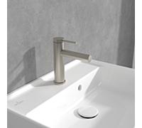 Villeroy und Boch Loop + Friends monocommande mitigeur lavabo TVW10610315364 sans garniture de vidange , nickel brossé noir