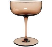 Villeroy & Boch - Like Clay Coupe À Champagne/Dessert, Ensemble De 2 Pièces, Verre Coloré Marron, Contenance 100 Ml