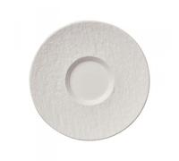 VILLEROY ET BOCH MANUFACT.ROCK BLANC*SOUS-TASSE A CAFE AU LAIT 17CM*N *