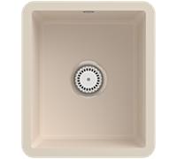 Villeroy und Boch avec garniture de vidage sous plan 332401FU avec garniture de vidage et fonctionnement manuel, Ivoire