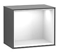 Villeroy et Boch module d' Finion G590GFGK 41.8x35.6cm, station de charge, emotion, étagère Glossy White , anthracite mat