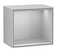Villeroy et Boch module d' Finion G590GJGJ 41.8x35.6cm, station de charge, Emotion, étagère gris clair, gris clair mat