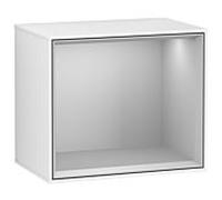 Villeroy und Boch module d' Finion Villeroy und Boch FD10GJGF 41,8x35,6x27cm, étagère gris clair, laqué blanc brillant