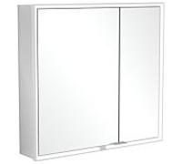 Villeroy und Boch My View Now Armoire de toilette à encastrer A4568000 80 x 75 x 16,8 cm, éclairage LED, 2 portes, avec interrupteur à capteur