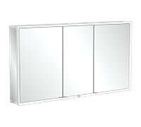 Villeroy &amp Boch My View Now, armoire de toilette pour montage en saillie avec Ã©clairage, 1400x750x168 mm, avec interrupteur marche/arrÃªt, compatible Smart Home, 3 portes, A45714 - A4571400