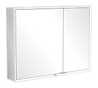Villeroy et Boch My View Now armoire miroir A4581000 100 x 75 x 16,8 cm, éclairage LED, 2 portes, avec interrupteur marche/arrêt