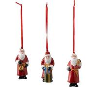 VILLEROY ET BOCH - NOSTALGIE ORNAMENTSSET3P P.NOEL 8CM