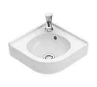 Villeroy und Boch Angle compact lave-mains 73103201 Longueur de pied 32 cm, 2000 , trop-plein, blanc